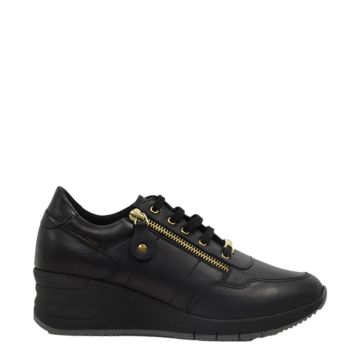 Γυναικεία sneakers Ragazza 0322 μαύρο δέρμα