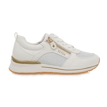 Γυναικεία sneakers Seven 907-99F WHITE GLITTER WHITE FC201 U199F9072H01 λευκό