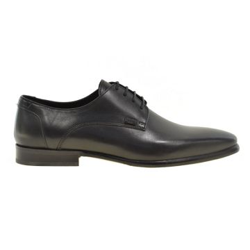 Ανδρικά παπούτσια BOSS Q6383 BLACK ANTIK μαύρο δέρμα