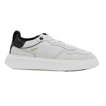 Ανδρικά sneakers BOSS U430 WHITE CACHEMER λευκό δέρμα