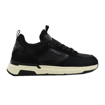 Ανδρικά sneakers GANT JEUTON 27637214 SUEDE+MESH+NYLON G00 BLACK μαύρο