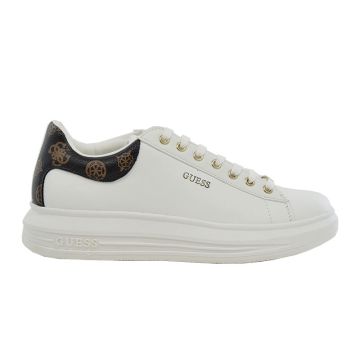 Γυναικεία sneakers GUESS FL8VIBLEA12-WHIBR VIBO λευκό δέρμα