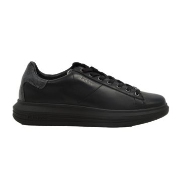 Ανδρικά sneakers GUESS VIBO FM8VIBFAP12-BLACO μαύρο δέρμα