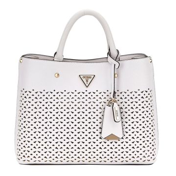Γυναικεία τσάντα χειρός/ώμου GUESS HWBP877806 MERIDIAN WHITE λευκό