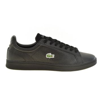 Ανδρικά sneakers Lacoste CARNABY PRO 222 2 SMA BLK/BLK LEATHER 744SMA004102H μαύρο δέρμα