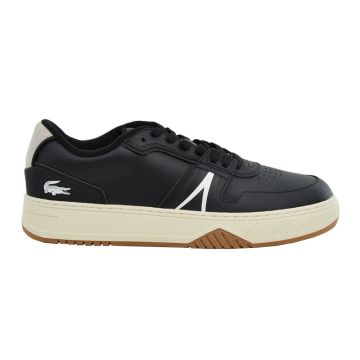 Ανδρικά sneakers Lacoste L001 222 1 SMA BLK/OFF WHITE LEATHER 744SMA0017454 μαύρο δέρμα