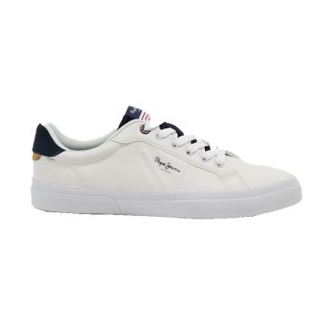 Ανδρικά Sneakers Pepe Jeans STYLE PMS30906 800 KENTON FLAG M WHITE λευκό