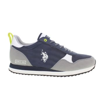 Ανδρικά sneakers U.S.POLO ASSN BALTY003-DBL-GRY02 TEXTILE-ECO NUBUCK μπλε