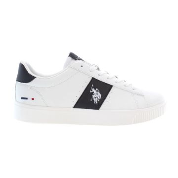 Ανδρικά sneakers U.S.POLO ASSN TYMES009A-WHI-BLK01 λευκό