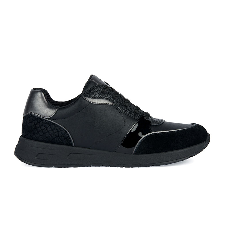 Γυναικεία sneakers GEOX D BULMYA A-GBK+PRINT.SUEDE D36NQA 054BS C9999 μαύρο δέρμα Γυναικεία >Κατηγορίες>Γυναικεία Sneakers