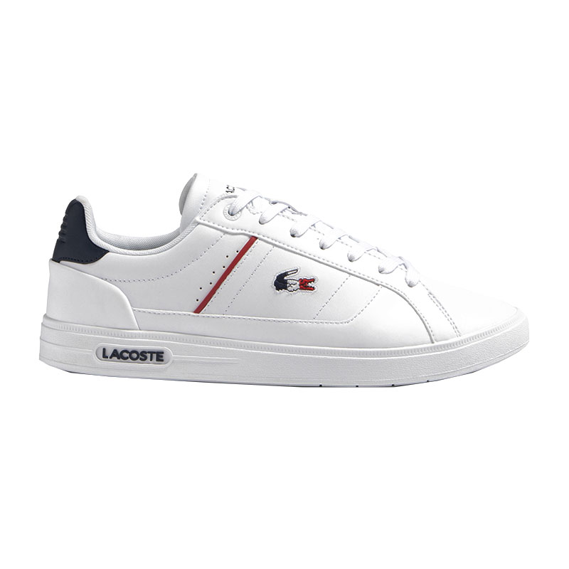Ανδρικά >Κατηγορίες>Ανδρικά Sneakers Ανδρικά sneakers Lacoste EUROPA PRO TRI 123 1 SMA WHT/NVY/RED 745SMA0117407 λευκό δέρμα