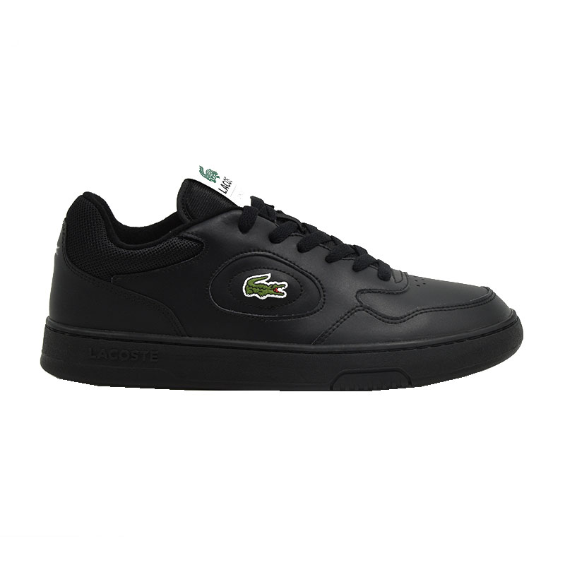 Ανδρικά sneakers Lacoste LINESET 223 1 SMA BLK/BLK 746SMA004502H LEATHER μαύρο δέρμα Ανδρικά >Κατηγορίες>Ανδρικά Sneakers