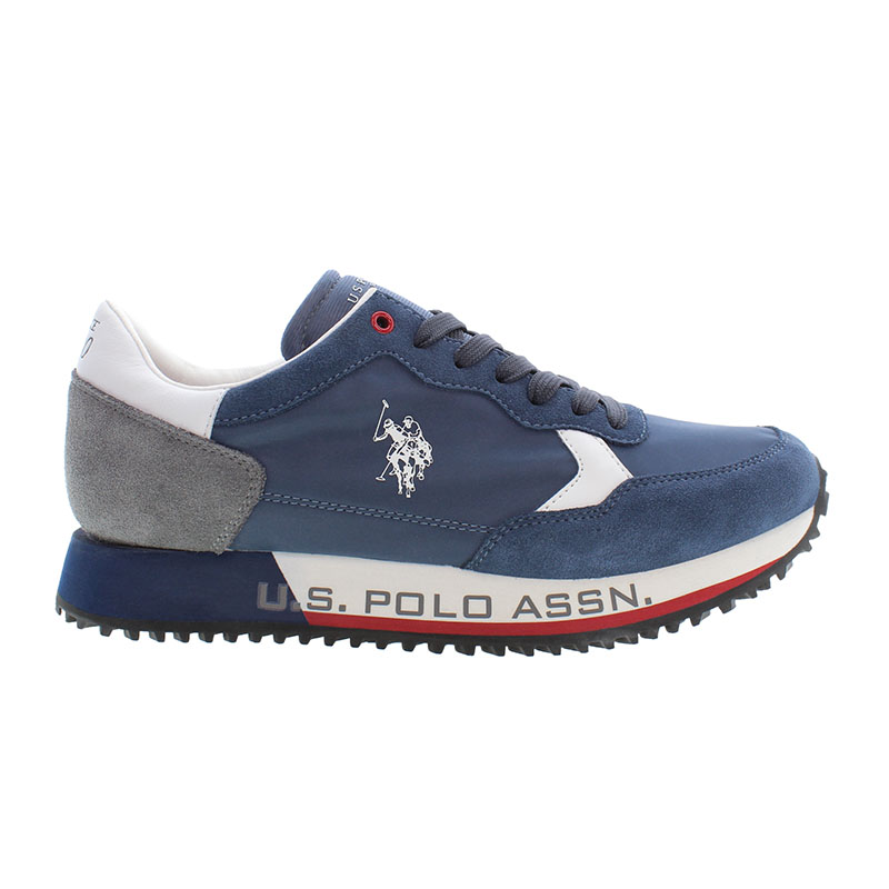 Ανδρικά sneakers U.S.POLO ASSN CLEEF001A-BLU009 NYLON-SUEDE μπλε Ανδρικά >Κατηγορίες>Ανδρικά Sneakers
